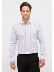 Eterna Koszula - Modern fit - w kolorze biało-szarym rozmiar: 39. Białe koszule Eterna, bez wzorów, z bawełny, bez kołnierzyka, bez ramiączek. Za 122.38 zł.
