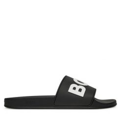 Klapki BOSS. Czarne klapki Boss. Za 229.99 zł.
