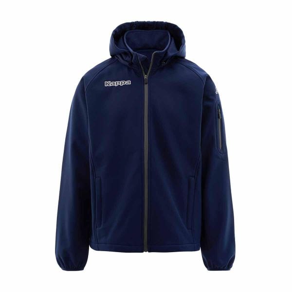 Kurtka Kappa Valas. Niebieskie kurtki Kappa, m, bez wzorów, z materiału, z kapturem. Za 396.00 zł.