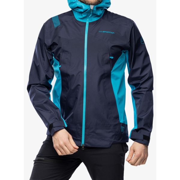 Kurtka z membraną męska La Sportiva Discover Shell Jacket. Niebieskie kurtki La Sportiva, m, bez wzorów, bez kaptura. Za 1,012.99 zł.