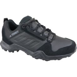 Adidas adidas Terrex AX3 LEA EE9444 42 Czarne. Czarne buty trekkingowe Adidas, bez wzorów, ze skóry, bez zapięcia. W wyprzedaży za 349.00 zł.