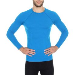 Brubeck Koszulka męska z długim rękawem Active Wool niebieska r. L (LS12820). Bielizna termoaktywna marki Brubeck. Za 87.39 zł.