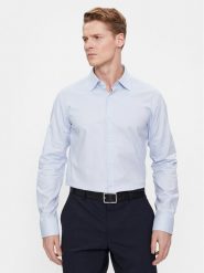 Boss Koszula H-Joe-Kent-C3-214 50508772 Błękitny Regular Fit. Niebieskie koszule Boss, m, bez wzorów, z bawełny, bez kołnierzyka, bez ramiączek. Za 499.99 zł.
