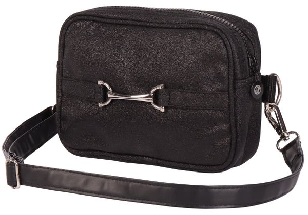 Torba do czyszczenia z wędzidłem Harry's Horse Denici Cavalli. Czarne torby na ramię HARRYS HORSE, bez wzorów, na ramię, bez dodatków. Za 120.50 zł.