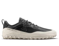 Buty męskie Vivobarefoot TRACKER LEATHER AT LOW MENS OBSIDIAN/WHITE (309534-04). Czarne buty turystyczne VIVOBAREFOOT, bez wzorów, bez zapięcia, trekkingowe. Za 509.00 zł.