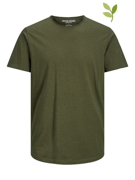 Jack & Jones Koszulka "Basher" w kolorze khaki rozmiar: L. Brązowe bezrękawniki Jack & Jones, l, bez wzorów, z bawełny, bez kołnierzyka, bez ramiączek. Za 52.95 zł.