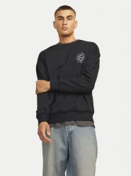 Jack&Jones Bluza Mystic 12257735 Czarny Relaxed Fit. Czarne bluzy Jack&Jones, m, bez wzorów, z bawełny, bez kaptura. Za 69.99 zł.