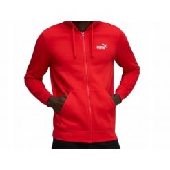 Bluza na co dzień Męska Puma Z Kapturem Na Zamek. Czerwone bluzy z kapturem Puma, m, bez wzorów, z kapturem. Za 249.00 zł.