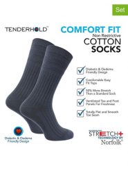 Norfolk Skarpety trekkingowe (2 pary) "Joseph" w kolorze granatowym rozmiar: 35-38. Niebieskie skarpety Norfolk, bez wzorów, z materiału. Za 39.99 zł.