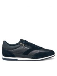 Geox Sneakersy U Renan U654GA 02285 C4002 Granatowy. Niebieskie buty sportowe casual Geox, bez wzorów, ze skóry, bez zapięcia. Za 549.99 zł.