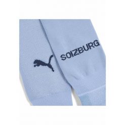 Męskie gładkie skarpety FC Red Bull Salzburg 24/25 PUMA Zen Blue Club Navy. Niebieskie skarpety Puma, bez wzorów. Za 99.00 zł.