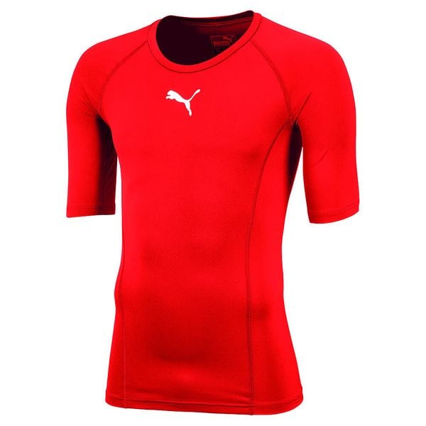 Koszulka męska Puma LIGA Baselayer SS. Białe bielizna termoaktywna Puma, m, bez wzorów, bez ramiączek, do piłki nożnej. Za 119.00 zł.