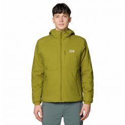 Kurtka turystyczna Mountain Hardwear Kor Stasis™. Zielone kurtki MOUNTAIN HARDWEAR, bez wzorów, bez kaptura. Za 854.65 zł.