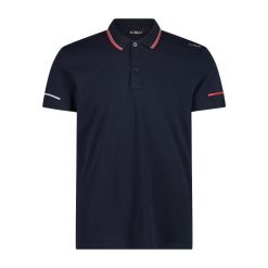 Polo CMP. Czarne koszulki polo CMP, m, bez wzorów, bez kołnierzyka, bez ramiączek. Za 257.50 zł.