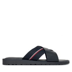Klapki Tommy Hilfiger. Niebieskie klapki Tommy Hilfiger. Za 189.99 zł.