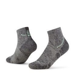 Skarpety biegowe Buff Dryflx Quarter Sock DQ. Szare skarpety Buff, bez wzorów, z elastanu. Za 115.49 zł.