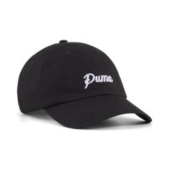 Czapka typu dad Essentials Script PUMA. Czarne czapki zimowe Puma, bez wzorów. Za 89.00 zł.