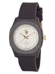 U.S. Polo Assn. Zegarek kwarcowy w kolorze czarno-białym rozmiar: onesize. Czarne, analogowe zegarki U.S. Polo Assn. Za 173.99 zł.