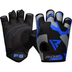 Rękawiczki treningowe RDX Sumblimation F6. Niebieskie rękawiczki RDX SPORTS, bez wzorów. Za 62.99 zł.
