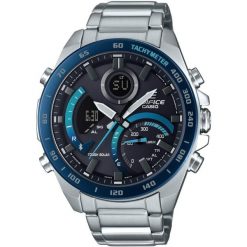 Zegarek męski Casio ECB-900DB-1BER, Quartz, 48mm, 10ATM. Niebieskie zegarki Casio. Za 822.65 zł.