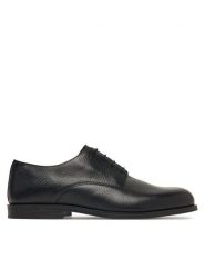 Calvin Klein Półbuty Ess Rubber Derby HM0HM02268 Czarny. Czarne eleganckie półbuty CALVIN KLEIN, bez wzorów, ze skóry, bez obcasa, bez zapięcia. Za 649.99 zł.