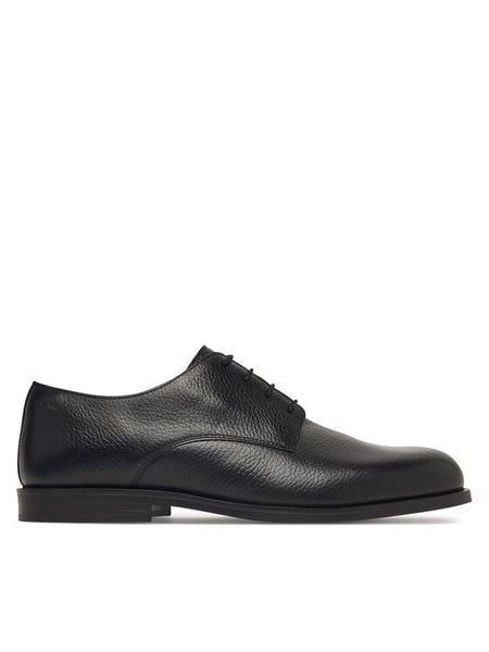 Calvin Klein Półbuty Ess Rubber Derby HM0HM02268 Czarny. Czarne eleganckie półbuty CALVIN KLEIN, bez wzorów, ze skóry, bez obcasa, bez zapięcia. Za 649.99 zł.