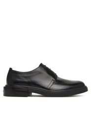 Calvin Klein Półbuty Cupped Postman Derby Laceup Lth HM0HM01996 Czarny. Czarne eleganckie półbuty CALVIN KLEIN, bez wzorów, ze skóry, bez obcasa, bez zapięcia. Za 849.99 zł.