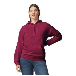 Bluza Z Kapturem Dla Dorosłych Unisex Softstyle Fleece Midweight. Brązowe bluzy GILDAN, m, bez wzorów, z kapturem. Za 112.99 zł.