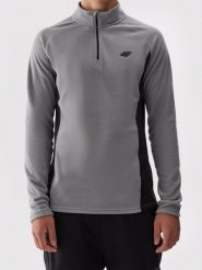 4F Podkoszulek polarowy w kolorze szarym rozmiar: L. Szare podkoszulki 4F, l, bez wzorów, z materiału, bez ramiączek. Za 61.02 zł.