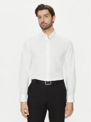 Michael Kors Koszula MD0MD91392 Biały Slim Fit. Białe koszule Michael Kors, m, bez wzorów, z bawełny, bez kołnierzyka, bez ramiączek. Za 289.99 zł.
