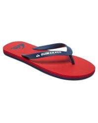 Klapki japonki dla Mężczyzn MOLOKAI. Czerwone klapki Quiksilver, z gumy. Za 76.80 zł.