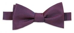 Fioletowa Elegancka Wiązana Mucha w Frobny Rzucik -EM Men's Accessories- Męska. Fioletowe krawaty i muchy Em men's accessories, bez wzorów. Za 59.99 zł.
