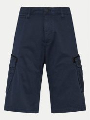 S.Oliver Szorty materiałowe 2141741 Granatowy Regular Fit. Niebieskie szorty S.Oliver, m, bez wzorów, z bawełny. Za 159.99 zł.
