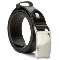 Pasek Męski Tommy Hilfiger. Czarne paski Tommy Hilfiger, bez wzorów. Za 169.99 zł.