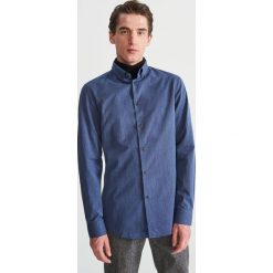 Jeansowa koszula slim fit - Niebieski. Koszule marki Reserved. Za 99.99 zł.