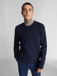 North Sails Sweter w kolorze granatowym rozmiar: XL. Niebieskie swetry nierozpinane North Sails, xl, bez wzorów, z bawełny, bez kołnierzyka, bez ramiączek. Za 184.89 zł.