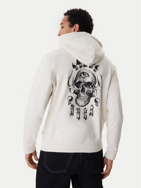 RVCA Bluza All Seeing Hoodie EVYSF00133 Beżowy Regular Fit. Brązowe bluzy RVCA, m, bez wzorów, z bawełny, bez kaptura. Za 209.99 zł.