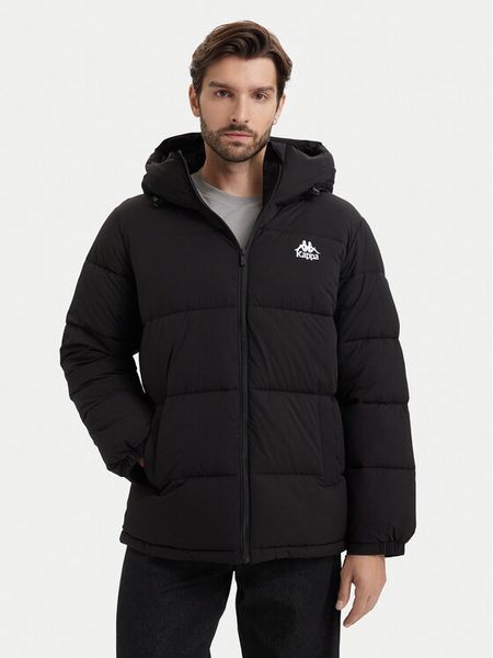 Kappa Kurtka zimowa 36226TW Czarny Comfort Fit. Czarne kurtki Kappa, na zimę, l, bez wzorów, z syntetyku, bez kaptura. Za 349.99 zł.
