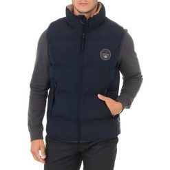 Bezrękawnik turystyczny męski Napapijri Allon Vest. Niebieskie bezrękawniki Napapijri, m, bez wzorów, z poliamidu, bez kołnierzyka, bez ramiączek. W wyprzedaży za 553.00 zł.