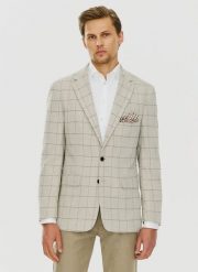 PAKO LORENTE – Casualowa marynarka męska w kratę. Garnitury Pako Lorente, na co dzień, m, bez wzorów, z jeansu, casualowe. Za 549.99 zł.