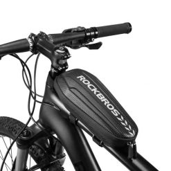 Torba rowerowa ROCKBROS. Czarne torby na ramię ROCKBROS, bez wzorów, z materiału, bez dodatków. Za 119.60 zł.