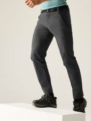 Regatta Spodnie trekkingowe "Xert Stretch" w kolorze antracytowym rozmiar: 30. Czarne spodnie treningowe długie Regatta, bez wzorów, z materiału. Za 154.79 zł.