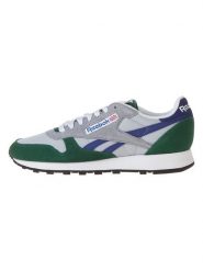 Reebok Skórzane sneakersy "Classic Leather" w kolorze zielono-szaro-granatowym rozmiar: 42. Niebieskie buty sportowe casual Reebok, bez wzorów, bez zapięcia. Za 213.79 zł.