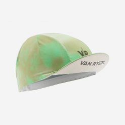 Czapka z daszkiem na rower szosowy Van Rysel EDR LTD. Zielone czapki z daszkiem VAN RYSEL, bez wzorów, z elastanu. Za 44.99 zł.