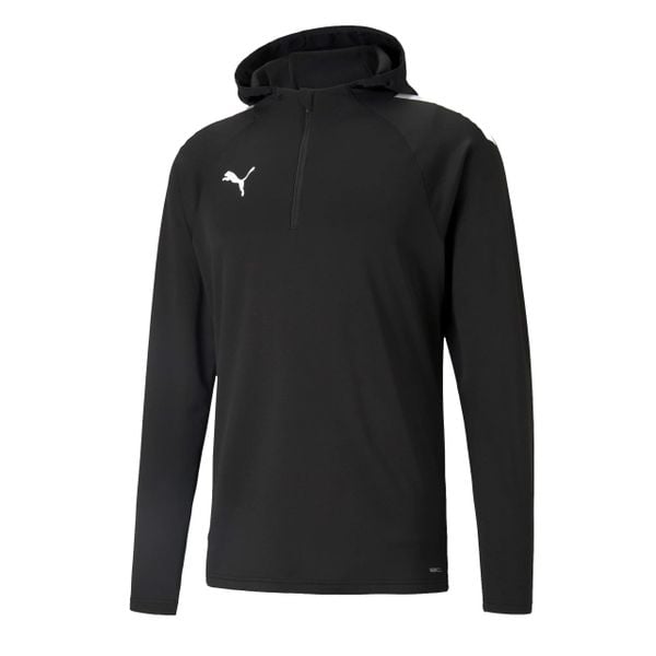 Bluza męska sportowa Puma TEAMLIGA TRINING FLEEC. Czarne bluzy z kapturem Puma, l, bez wzorów, z dzianiny, z kapturem. Za 98.00 zł.