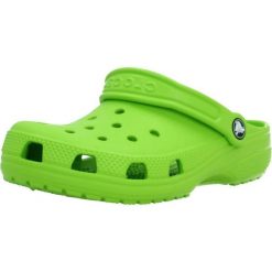 Sandały CROCS CLASSIC CLOG K Zielony. Zielone sandały Crocs, z materiału, bez zapięcia. Za 218.99 zł.