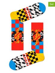 Happy Socks Skarpety (2 pary) ze wzorem rozmiar: 36-40. Skarpety Happy Socks, bez wzorów, prążkowane. Za 52.99 zł.