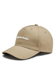 Jack&Jones Czapka z daszkiem Vesterbro 12253600 Brązowy. Brązowe czapki z daszkiem Jack&Jones, bez wzorów, z bawełny. Za 59.99 zł.