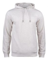 Clique Premium OC Hoody - Bluza z kapturem z bawełny organicznej. Szare bluzy z kapturem CLIQUE, m, bez wzorów, z bawełny, z kapturem. Za 274.42 zł.