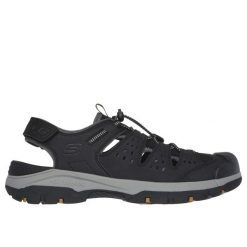 Buty trekkingowe męskie Skechers Tresmen. Czarne buty trekkingowe Skechers, bez wzorów, z gumy, bez zapięcia. Za 439.00 zł.